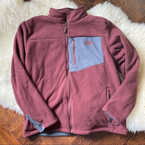 EUC The North Face Chimborazo Fleece Lined Jacket Full Zip Sequoia maroo… - Picture 2 of 13